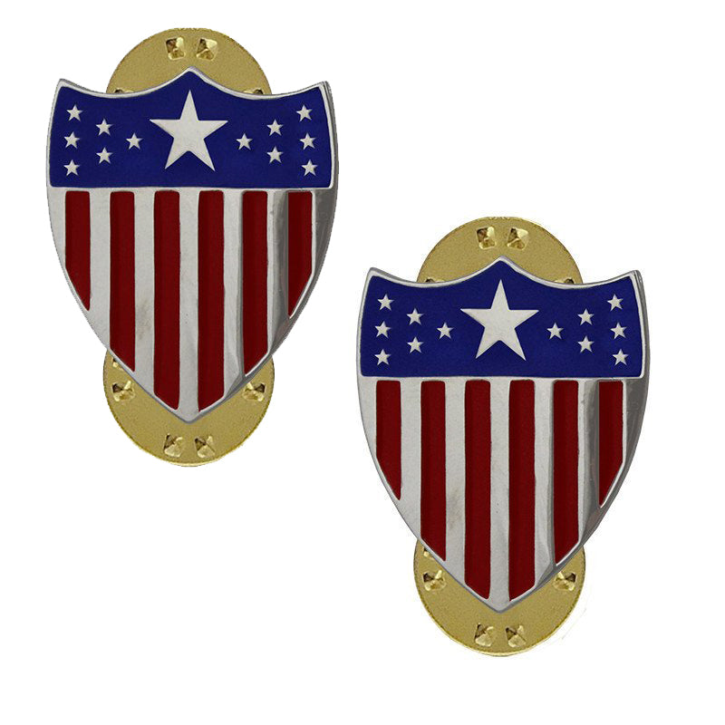 ADJUTANT GENERAL ARMY OFFICER COLLAR DEVICE (PAIR)