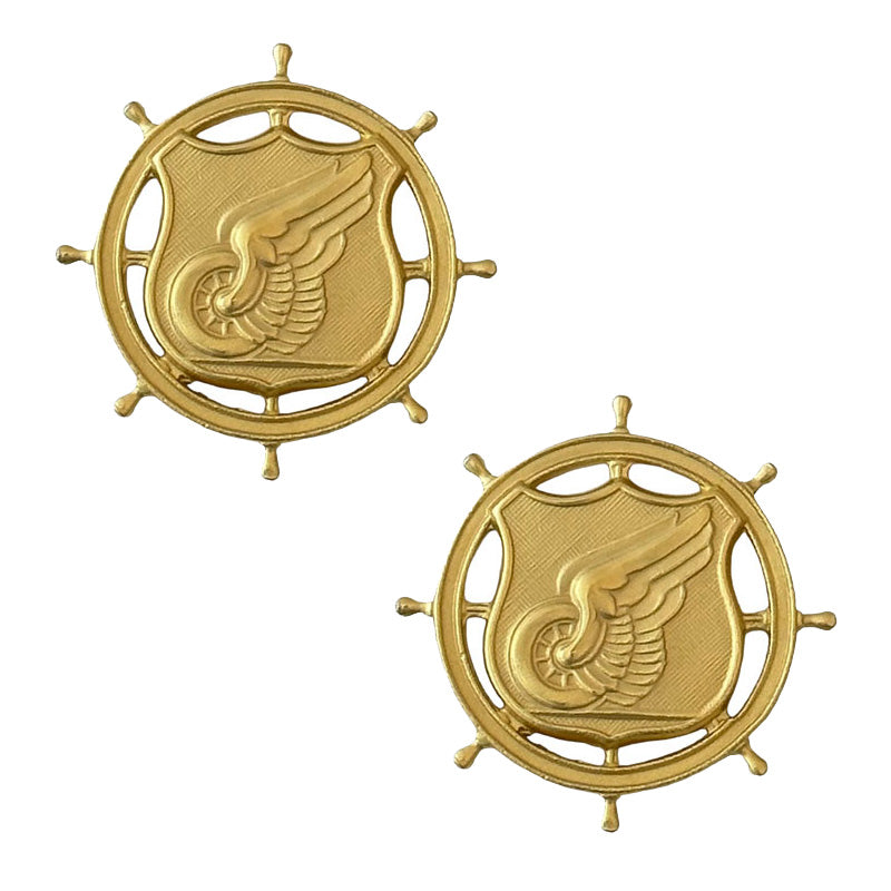 Transportation Army Officer Collar Device (Pair)