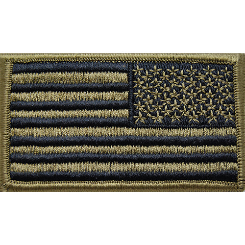 US Flag Reverse OCP Bagby Green patch (Hook back)