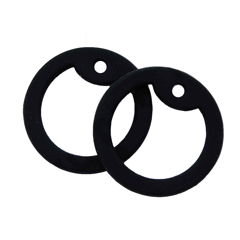 Black dog tag silencers for military stamped dog tags