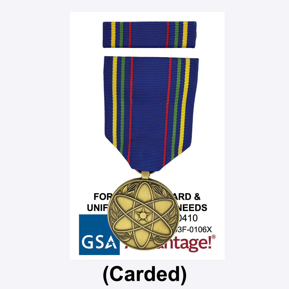 AF NUCLEAR DETERRENCE OPER MEDAL CARD
