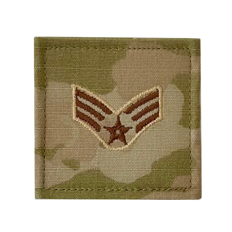 Air Force Multicam OCP Rank patch (hook back) - Select Rank