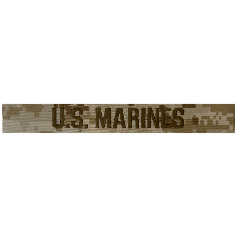 Desert MCCU U.S. Marines Name Tapes (Sew on)
