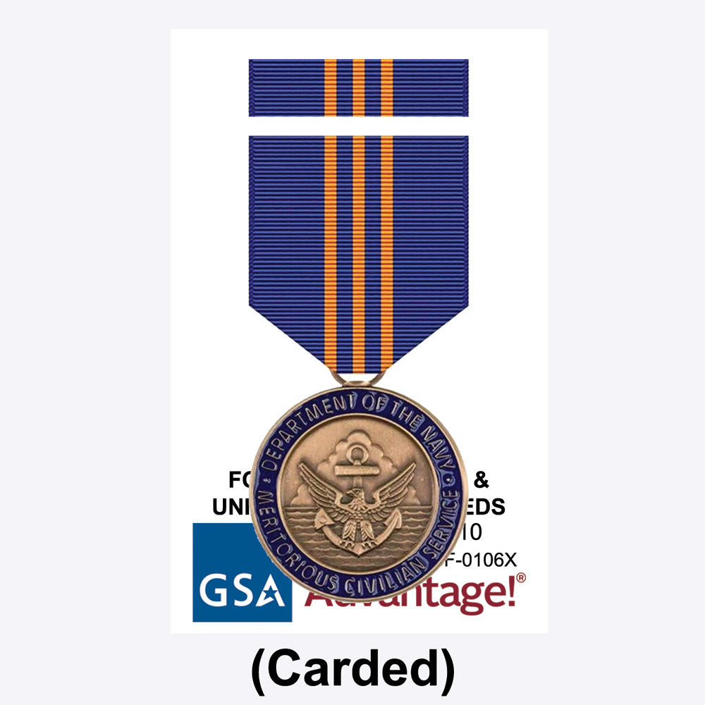 NAVY MERITORIOUS CIVILIAN SERVICE MEDAL (Carded)