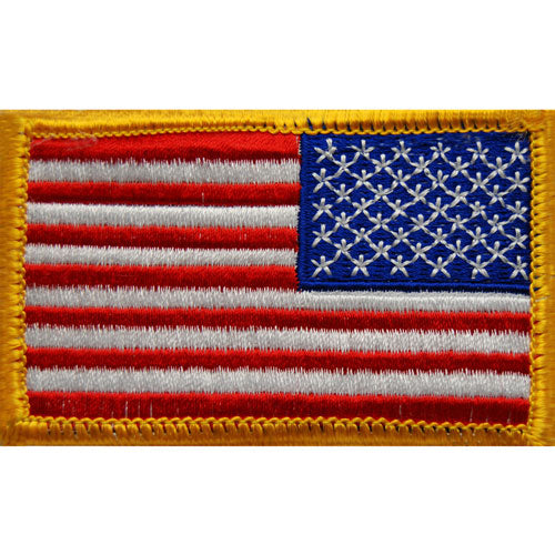 US Flag Reverse Color patch (Hook back)