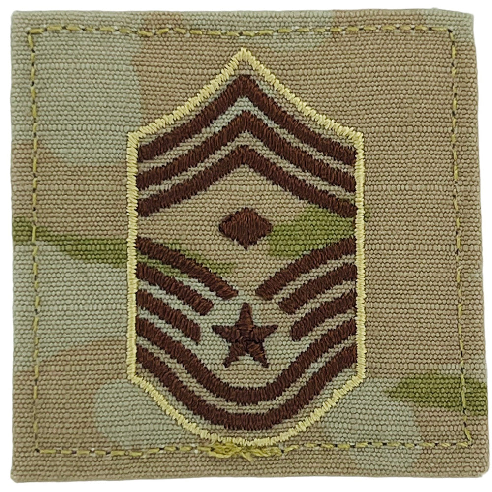 MULTICAM AIR FORCE RANK PATCH WITH HOOK BACK - Select Rank