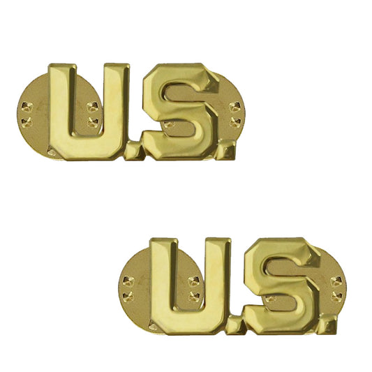 U.S. LETTERS ARMY OFFICER COLLAR DEVICE (PAIR)