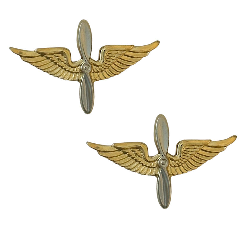 AVIATION ARMY OFFICER COLLAR DEVICE (PAIR)