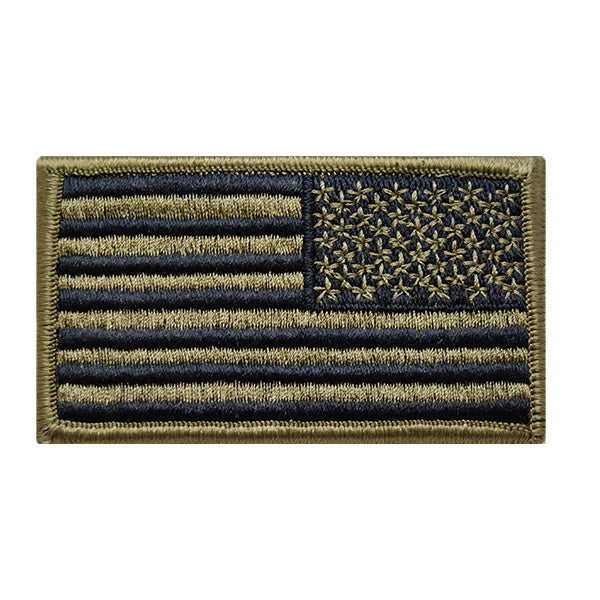 US Flag Reverse OCP Bagby Green patch (Hook back)