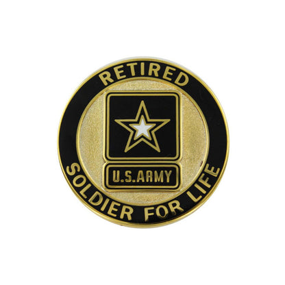 U.S. Army Retired Soldier For Life Pin Badge