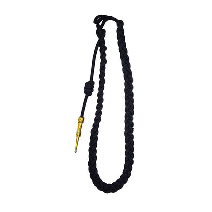 Lanyard Fourragere with Silver or Gold Tip (Button Loop) Select Color (Each)