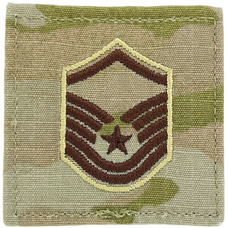 MULTICAM AIR FORCE RANK PATCH WITH HOOK BACK - Select Rank