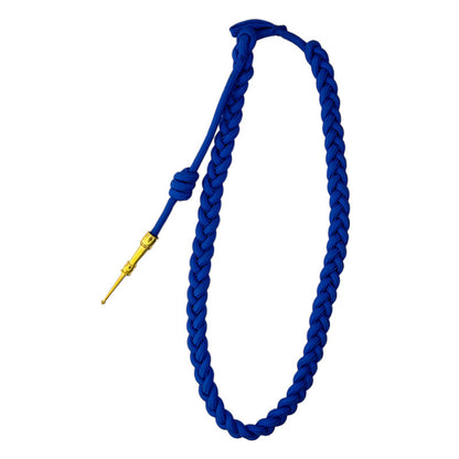 Lanyard Fourragere with Silver or Gold Tip (Button Loop) Select Color (Each)