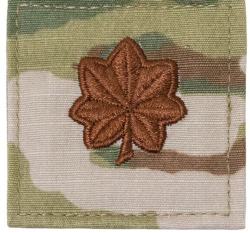 MULTICAM AIR FORCE RANK PATCH WITH HOOK BACK - Select Rank