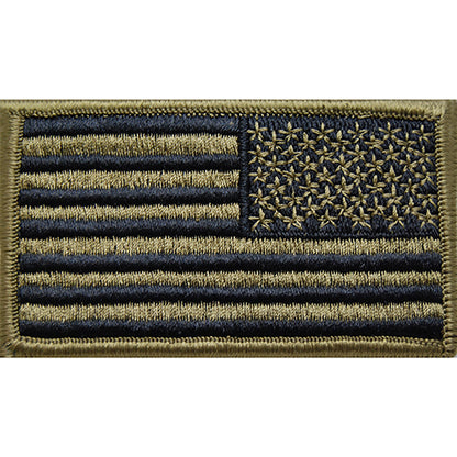 US Flag Reverse OCP Bagby Green patch (Hook back)