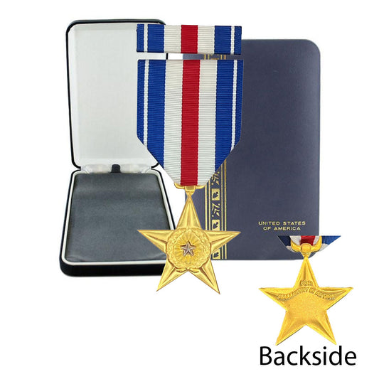 SILVER STAR MEDAL PRESENTATION SET (BOX)