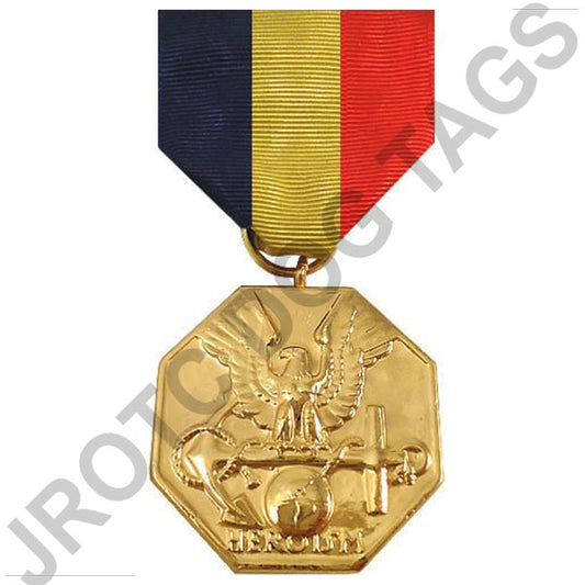 NAVY AND MARINE MEDAL - 24K GOLD PLATED