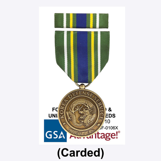 KOREA DEFENSE SERVICE MEDAL (CARDED)