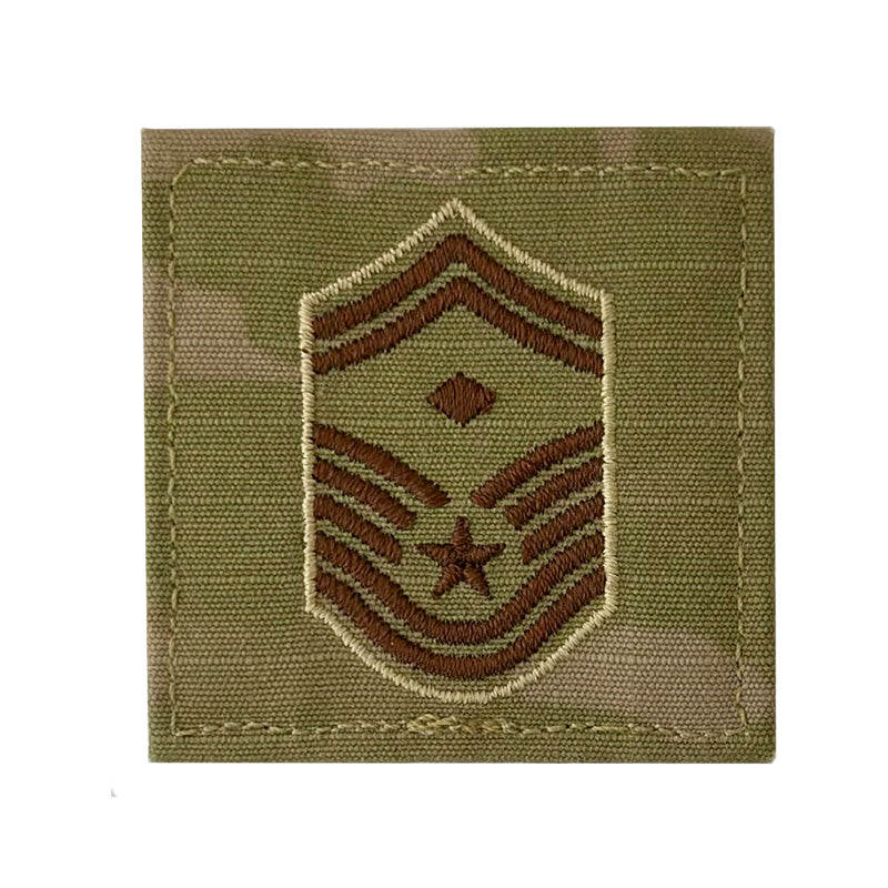 Air Force Multicam Rank Patch Hook Back - Select Rank