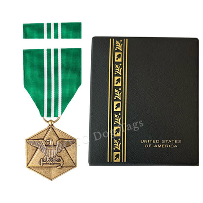 Navy & Marine Corps Civilian Service Commendation Medal shown with box options