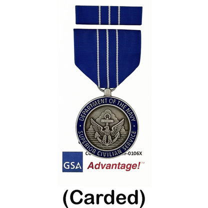 NAVY SUPERIOR CIVILIAN MEDAL CARDED