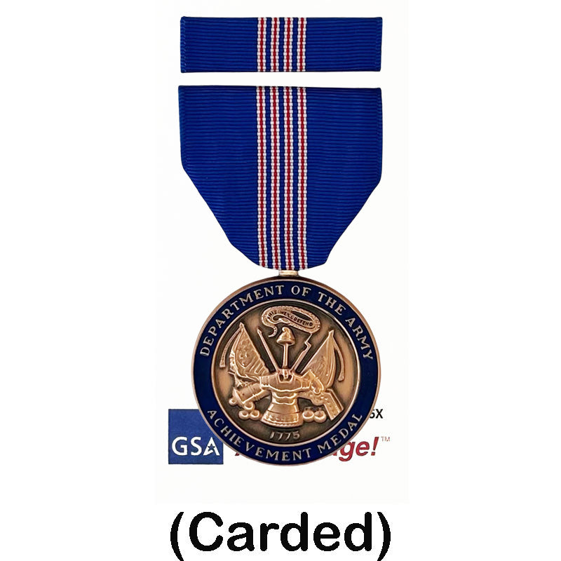 ARMY CIVILAN SVC ACHIEVEMENT MEDAL CARD