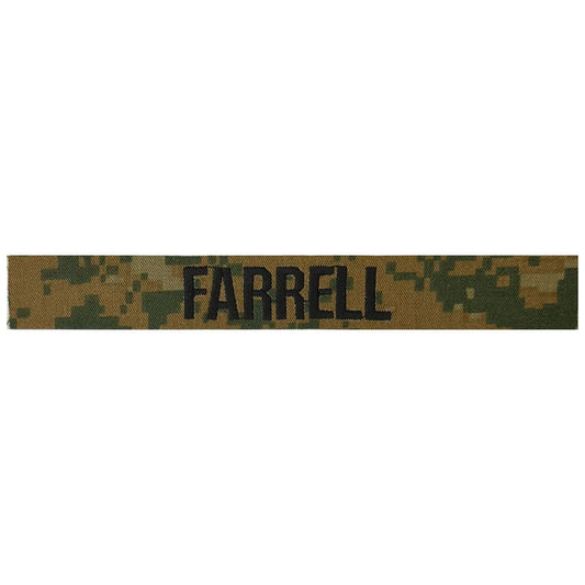 Woodland MCCU Custom Name Tape (Sew On) (Takes about 3 Weeks) [JDT-MC-002]