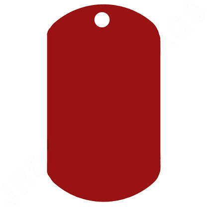 Embossable Red Dog Tags Blank (Box Of 100) [JDT-45-005]