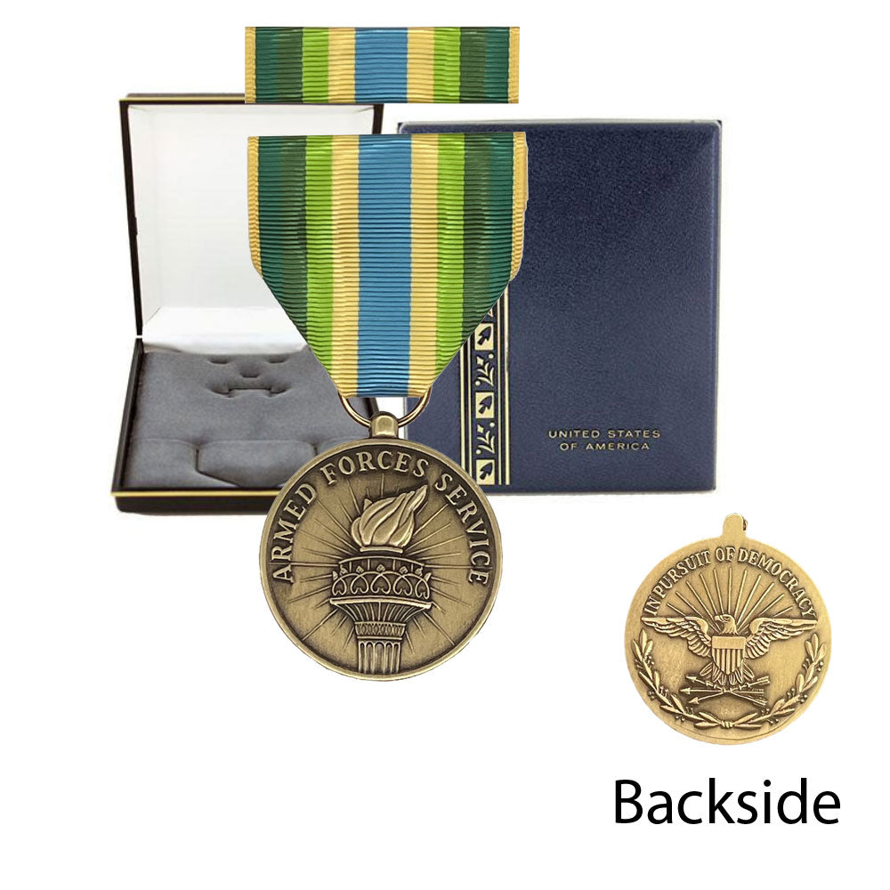 ARMED FORCES SERVICE MEDAL PRESENTATION (BOXED)