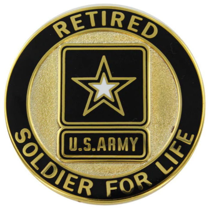 U.S. Army Retired Soldier For Life Pin Badge