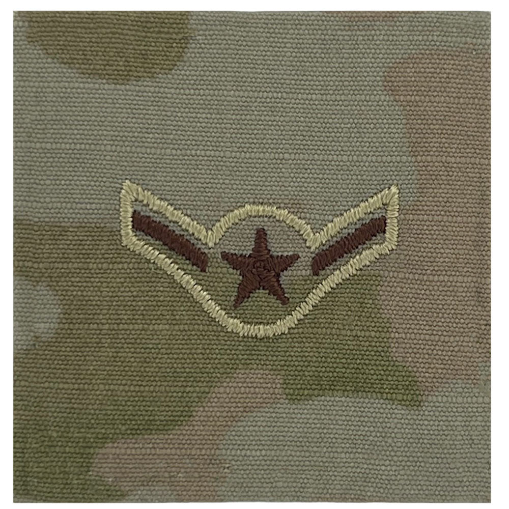 MULTICAM AIR FORCE RANK PATCH SEW ON - Select Rank