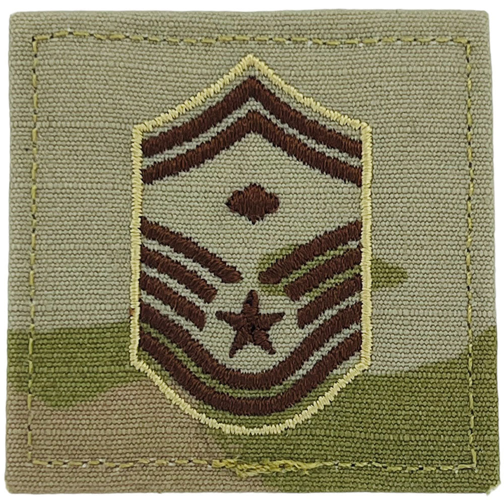 MULTICAM AIR FORCE RANK PATCH WITH HOOK BACK - Select Rank